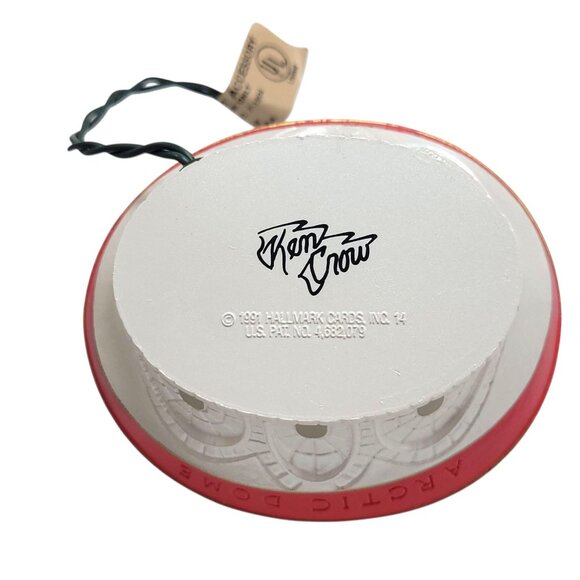 Hallmark Ken Crow 1991 Keepsake Ornament "Arctic Dome" Christmas Football In Box - Picture 3 of 16